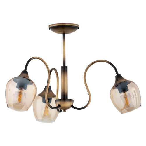 Люстра Lemir Lighting O3333 W3 PAT Julietta patyna E27 3x60W IP20
