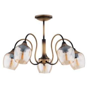 Люстра Lemir Lighting O3335 W5 PAT Julietta patyna E27 5x60W IP20