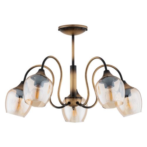 Люстра Lemir Lighting O3335 W5 PAT Julietta patyna E27 5x60W IP20