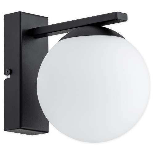 Бра Lemir Lighting O3350 K1 CZA Stella czarny matowy E14 1x40W IP20