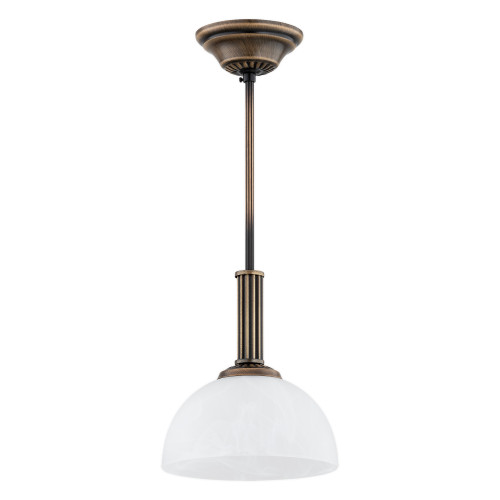 Підвісна люстра Lemir Lighting O3382 W1 PAT Delos patyna E27 1x60W IP20