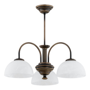 Люстра Lemir Lighting O3383 W3 PAT Delos patyna E27 3x60W IP20