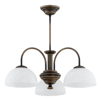 Люстра Lemir Lighting O3383 W3 PAT Delos patyna E27 3x60W IP20