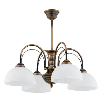 Люстра Lemir Lighting O3394 W4 PAT Opal patyna E27 4x60W IP20