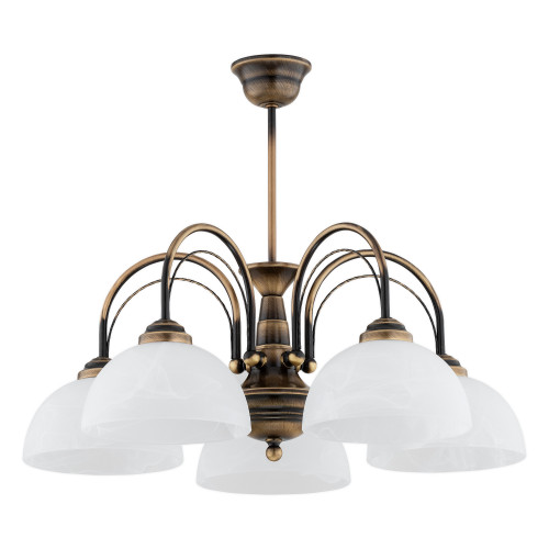 Люстра Lemir Lighting O3395 W5 PAT Opal patyna E27 5x60W IP20