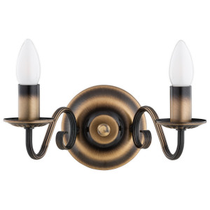 Бра Lemir Lighting O3481 K2 PAT Velita patyna E14 2x60W IP20