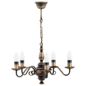 Люстра Lemir Lighting O3485 W5 PAT Velita patyna E14 5x60W IP20