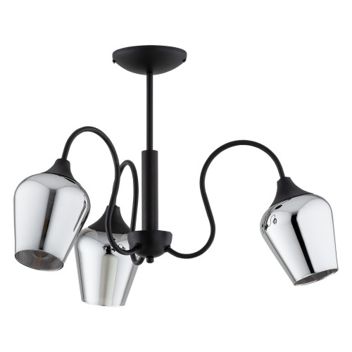 Люстра Lemir Lighting O3563 W3 CZA Julia czarny matowy E27 3x60W IP20