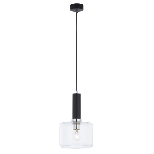 Jupiter 1855 - VA1 - Підвісна люстра VANES 1xE27/60W/230V глянцевий хром/чорний