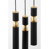 Jupiter 2013 - Підвісна люстра ALAS 3xGU10/10W/230V чорний/золотий