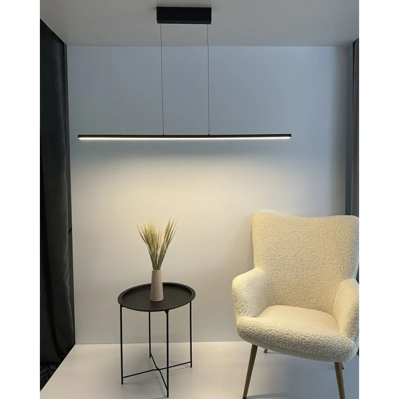 Підвісний світильник, люстра Nowodvorski 10847 Bar LED S 1x27W 4000K 1300Lm IP20 чорний