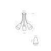 Люстра TK Lighting 827 Wire gold