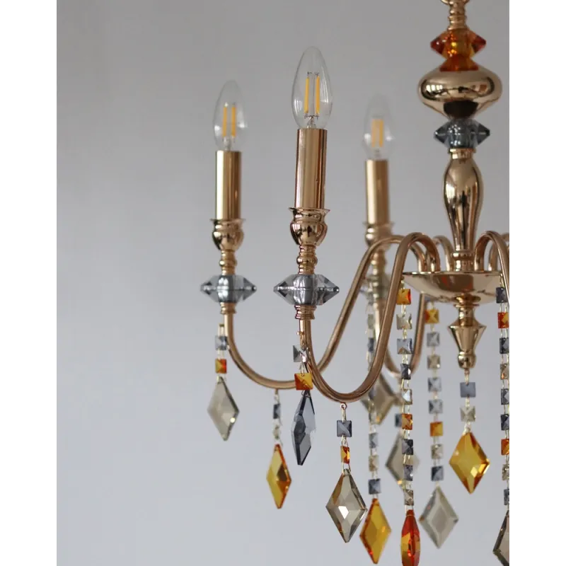 Люстра Edlin PL2416-6 Vanessa E14 6x12W IP20 золотий 32205340