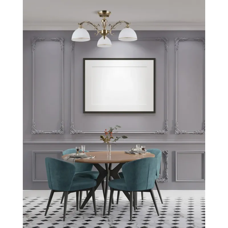 Люстра Italux PND-5122-3 Feneza E27 3x40W IP20 бронзова