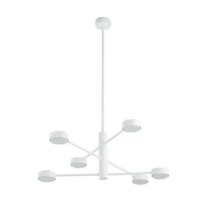 Люстра Nowodvorski 7942 Orbit GX53 6x12W IP20 біла