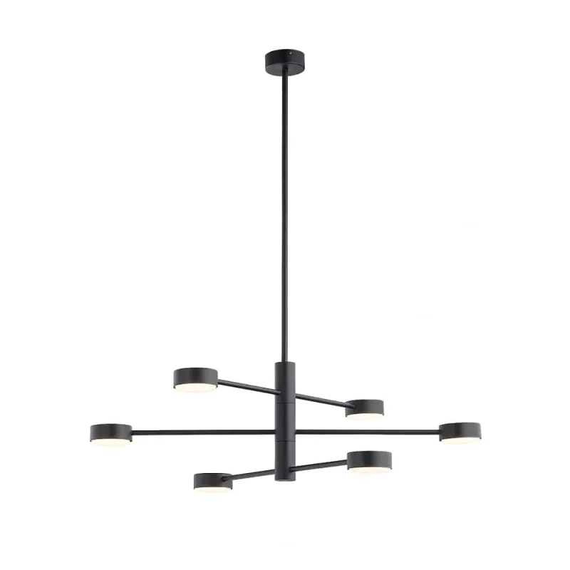 Люстра Nowodvorski 7946 Orbit GX53 6x12W IP20 чорна