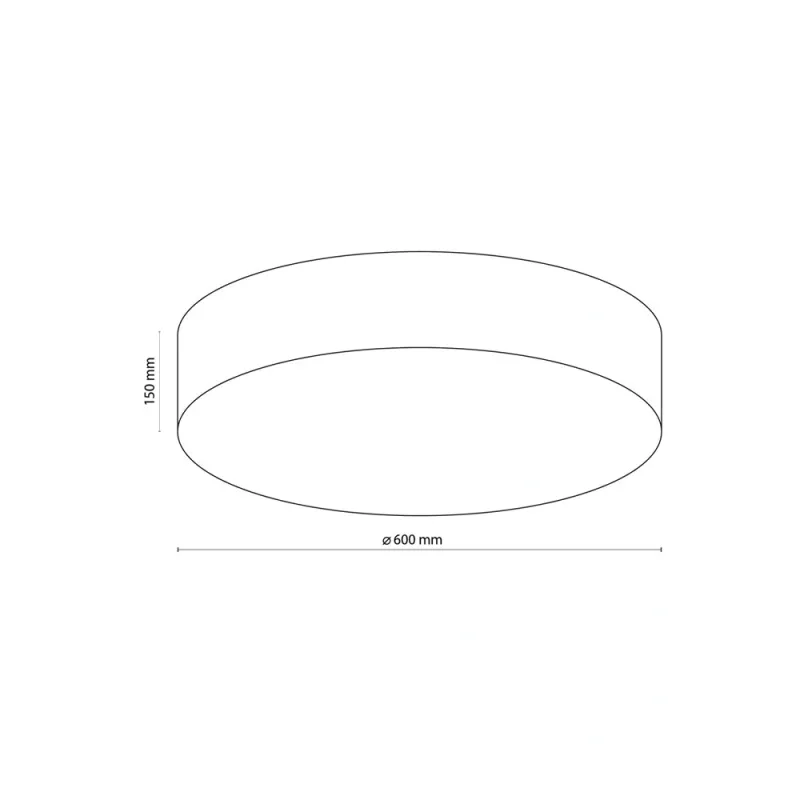 Світильник стельовий TK Lighting 1584 Rondo E27 4x15W IP20 сірий