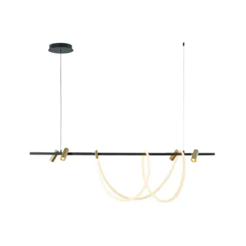 Люстра Zuma Line 2200277L Balbo Led 5x60+7.5W 3000K-6000K 5000Lm IP20