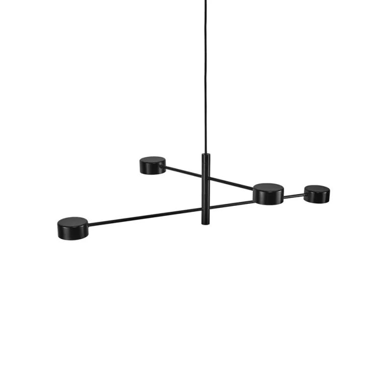 Підвісний світильник, люстра Nordlux 2010803003 Clyde LED 4x16W 2700K 350Lm IP20 чорний