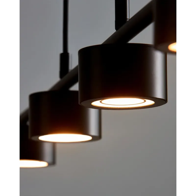 Підвісний світильник, люстра Nordlux 2010813003 Clyde LED 4x16W 2700K 350Lm IP20 чорний