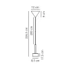 Підвісний світильник, люстра Nordlux 2213543003 Clyde LED 1x4W 2700K 350Lm IP20 чорний