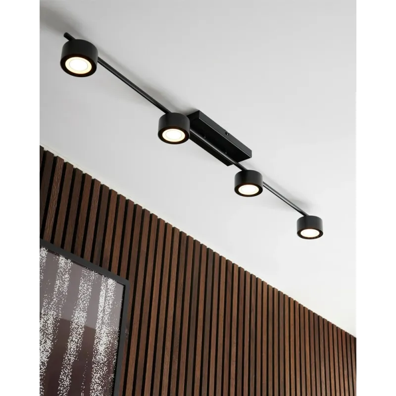 Світильник стельовий Nordlux 2213530103 Clyde LED 4x16W 2700K 350Lm IP20 чорний