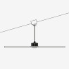 Світлодіодний стельовий вентилятор LANTAU LED/15W/230V матовий хром/дерево + пульт дистанційного керування FARO 33518DC