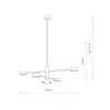 Люстра Nowodvorski 7945 Orbit GX53 4x12W IP20 чорна