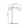 Настільна лампа Nordlux 2010835003 Clyde LED 1x4W 2700K 350Lm IP20 чорна