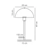 Настільна лампа Nordlux 2112305003 Ellen E14 1x40W IP20 чорна