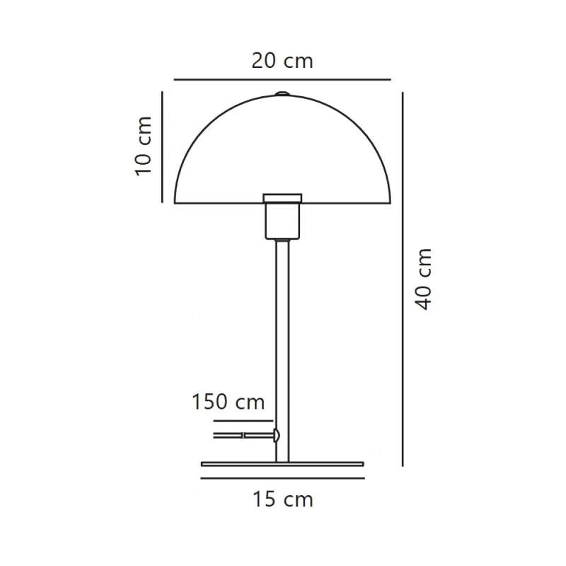 Настільна лампа Nordlux 2112305003 Ellen E14 1x40W IP20 чорна