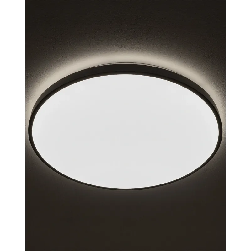 Світильник стельовий Nowodvorski 10975 Agnes Round LED Pro 1x64W 3000K 5600Lm IP44 чорний