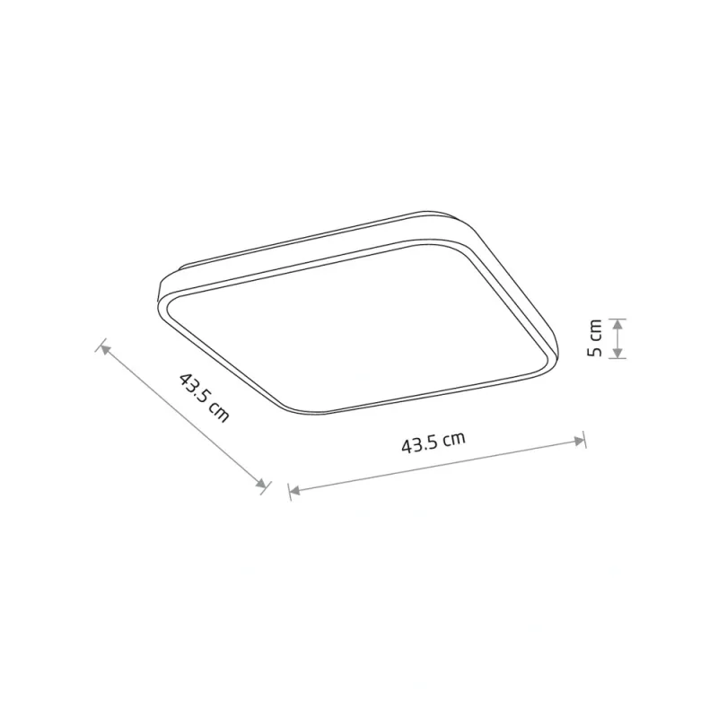 Світильник стельовий Nowodvorski 10985 Agnes Square LED Pro 1x32W 3000K 2700Lm IP44 чорний