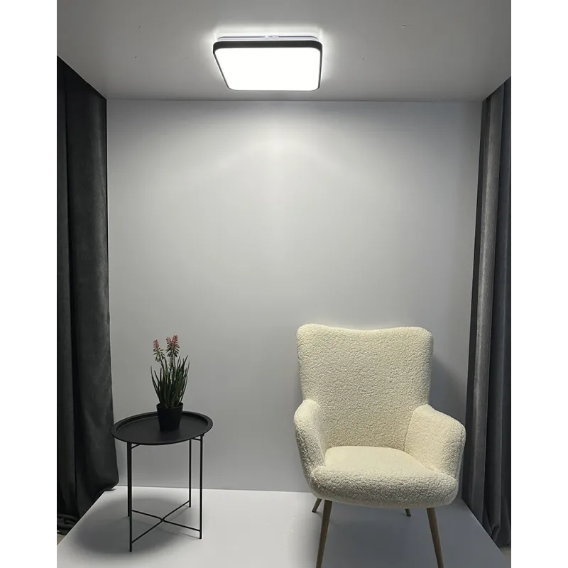 Світильник стельовий Nowodvorski 10986 Agnes Square LED Pro 1x32W 4000K 2800Lm IP44 чорний