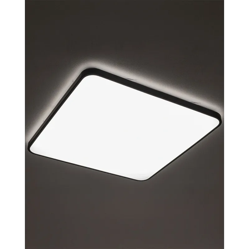 Світильник стельовий Nowodvorski 10987 Agnes Square LED Pro 1x64W 3000K 5600Lm IP44 чорний