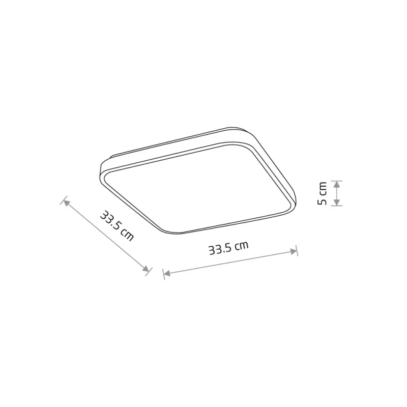 Світильник стельовий Nowodvorski 10990 Agnes Square LED Pro 1x16W 4000K 1500Lm IP44 білий
