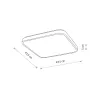 Світильник стельовий Nowodvorski 10992 Agnes Square LED Pro 1x32W 4000K 3100Lm IP44 білий