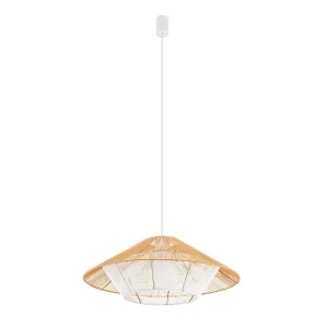 Підвісний світильник, люстра Nowodvorski 11157 Japandi M E27 1x25W IP20 бежевий