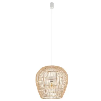 Підвісний світильник, люстра Nowodvorski 11163 Haiti S E27 1x25W IP20 бежевий