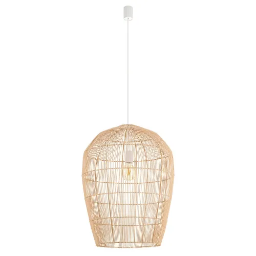 Підвісний світильник, люстра Nowodvorski 11165 Haiti L E27 1x25W IP20 бежевий