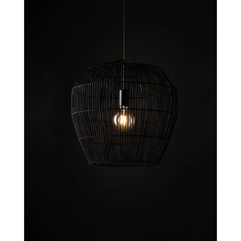 Підвісний світильник, люстра Nowodvorski 11166 Haiti S E27 1x25W IP20 чорний