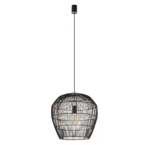 Підвісний світильник, люстра Nowodvorski 11166 Haiti S E27 1x25W IP20 чорний
