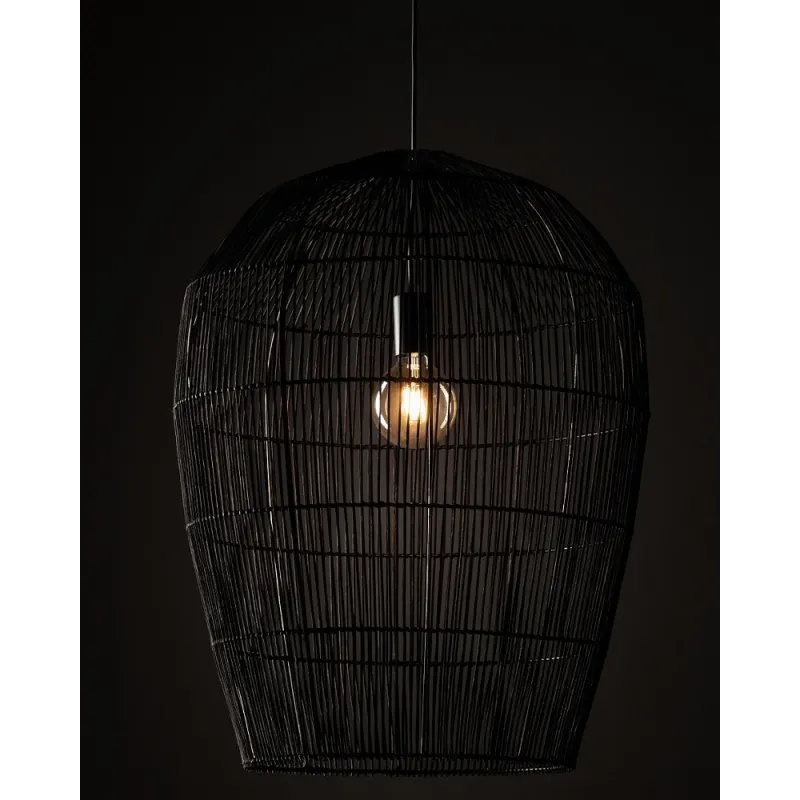 Підвісний світильник, люстра Nowodvorski 11168 Haiti L E27 1x25W IP20 чорний