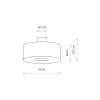 Люстра Nowodvorski 11658 Amarela M E27 1x25W IP20 графітова