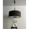 Підвісний світильник, люстра Nowodvorski 11660 Amarela L E27 1x25W IP20 графітовий