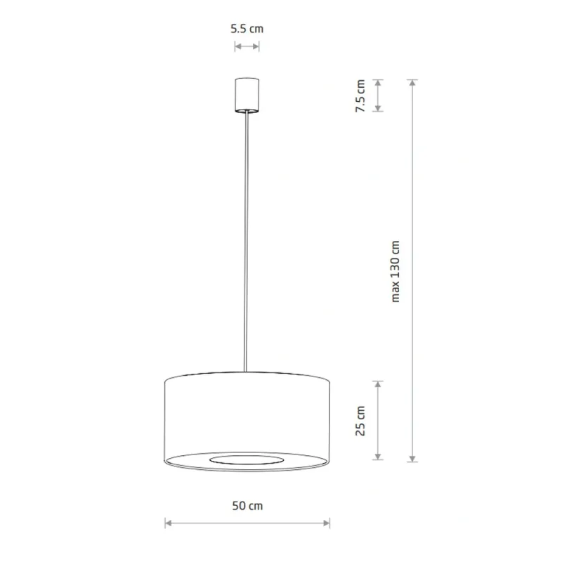 Підвісний світильник, люстра Nowodvorski 11674 Lago M E27 1x25W IP20 сірий
