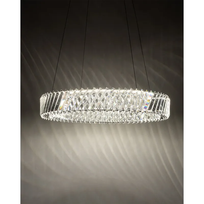 Підвісний світильник, люстра Nowodvorski 11705 Luxora Round LED 1x30W 3000K 2700Lm IP20 хром