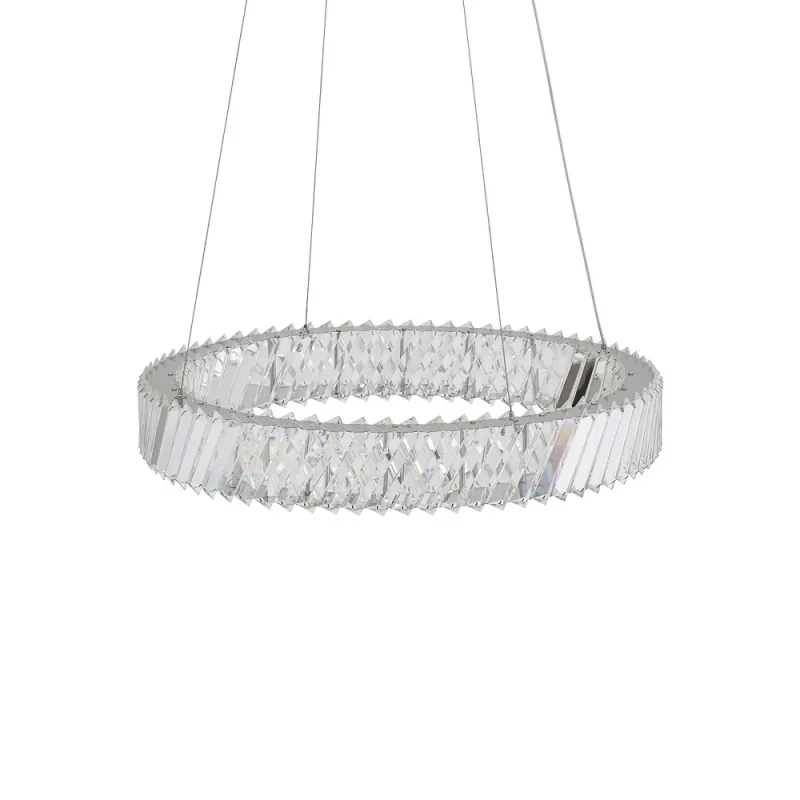 Підвісний світильник, люстра Nowodvorski 11705 Luxora Round LED 1x30W 3000K 2700Lm IP20 хром