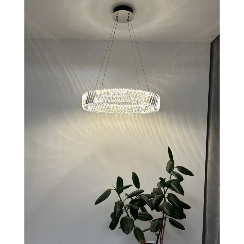 Підвісний світильник, люстра Nowodvorski 11705 Luxora Round LED 1x30W 3000K 2700Lm IP20 хром