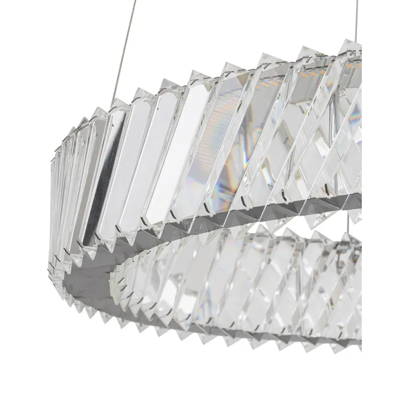 Підвісний світильник, люстра Nowodvorski 11705 Luxora Round LED 1x30W 3000K 2700Lm IP20 хром